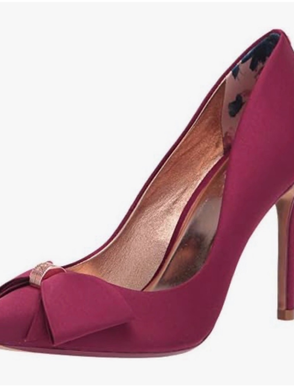 Ted Baker Fuchsia Pink Bow High Heel Pumps
